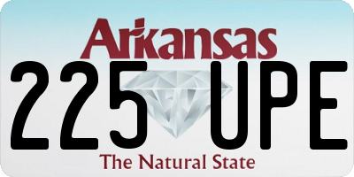 AR license plate 225UPE
