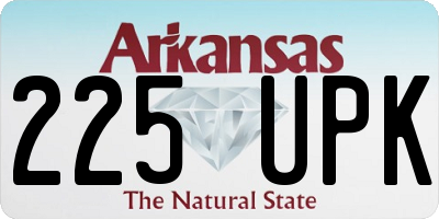 AR license plate 225UPK