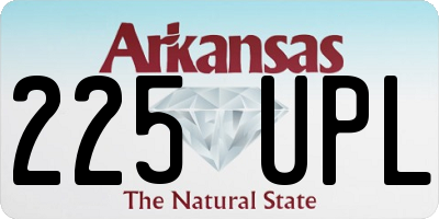 AR license plate 225UPL