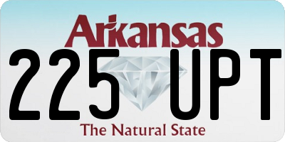 AR license plate 225UPT