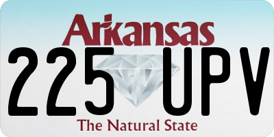 AR license plate 225UPV