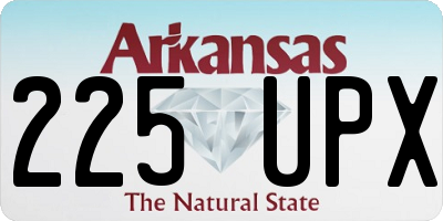 AR license plate 225UPX