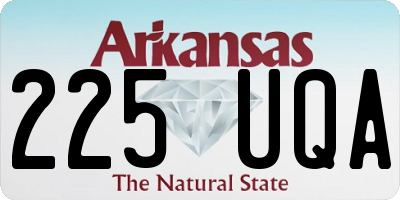 AR license plate 225UQA