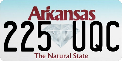 AR license plate 225UQC