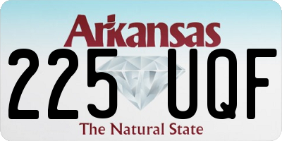 AR license plate 225UQF