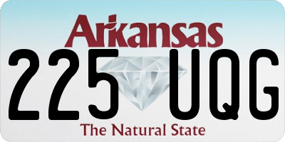 AR license plate 225UQG