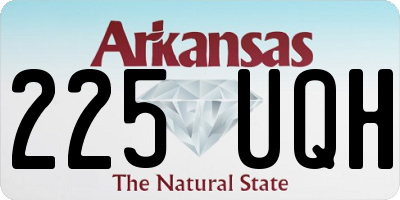 AR license plate 225UQH