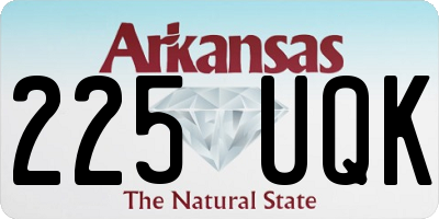 AR license plate 225UQK