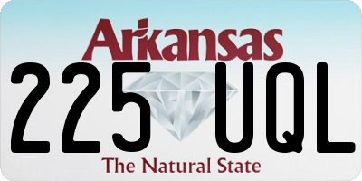 AR license plate 225UQL