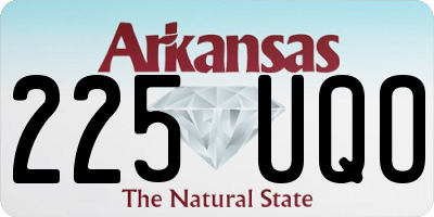 AR license plate 225UQO
