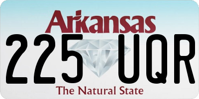 AR license plate 225UQR