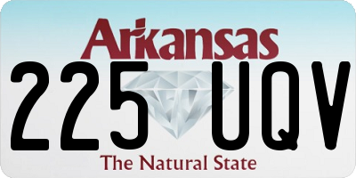 AR license plate 225UQV