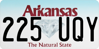 AR license plate 225UQY