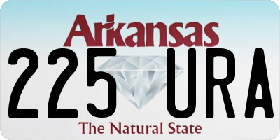 AR license plate 225URA
