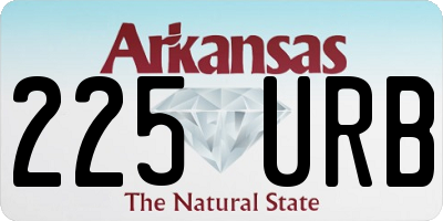 AR license plate 225URB