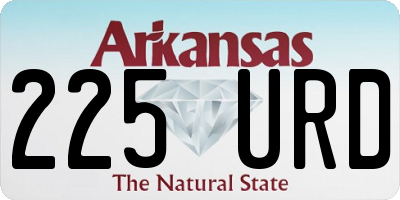 AR license plate 225URD