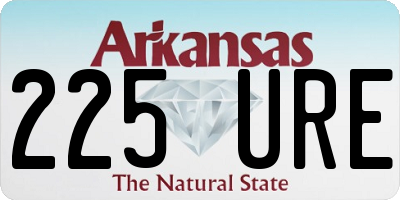 AR license plate 225URE
