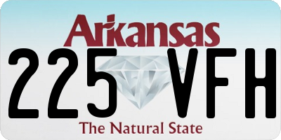 AR license plate 225VFH