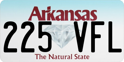 AR license plate 225VFL