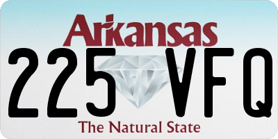 AR license plate 225VFQ