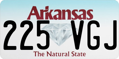 AR license plate 225VGJ