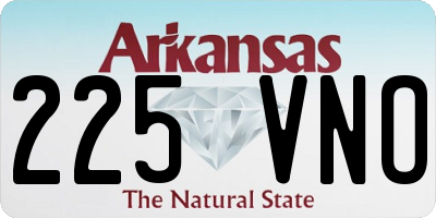 AR license plate 225VNO