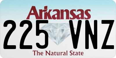 AR license plate 225VNZ
