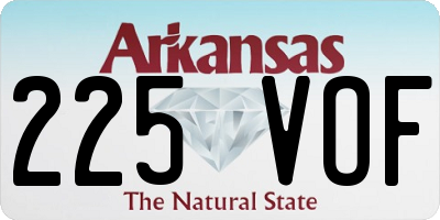 AR license plate 225VOF
