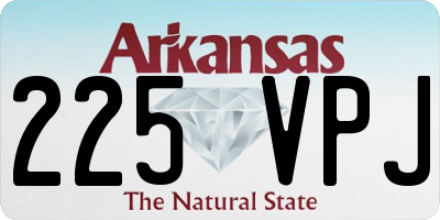 AR license plate 225VPJ