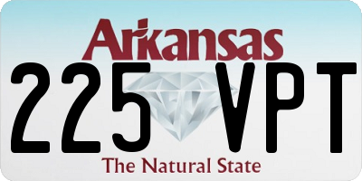 AR license plate 225VPT