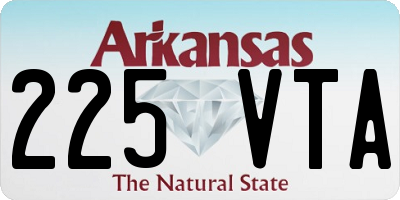 AR license plate 225VTA