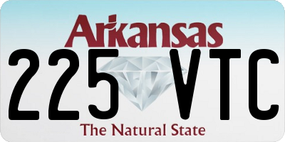AR license plate 225VTC