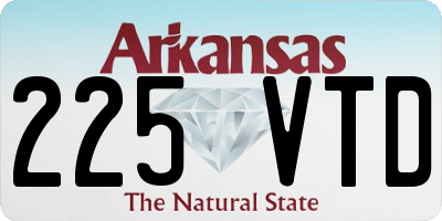 AR license plate 225VTD