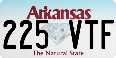 AR license plate 225VTF