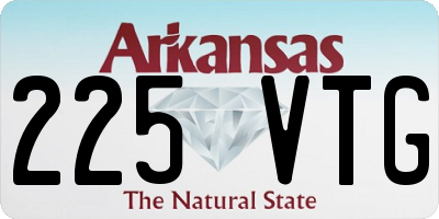 AR license plate 225VTG