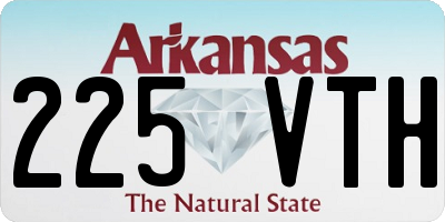 AR license plate 225VTH
