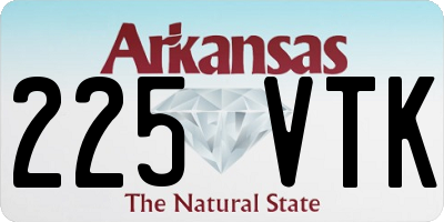 AR license plate 225VTK