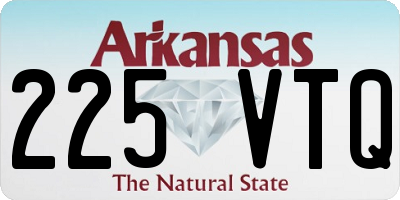 AR license plate 225VTQ