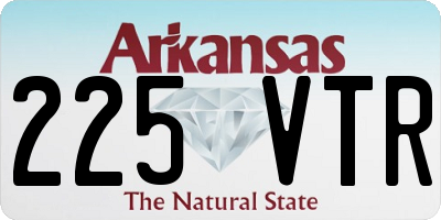 AR license plate 225VTR