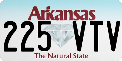 AR license plate 225VTV