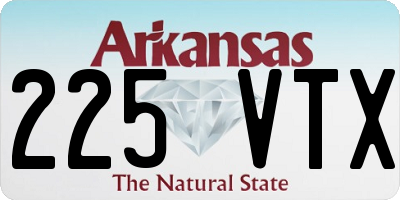 AR license plate 225VTX