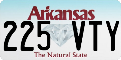 AR license plate 225VTY