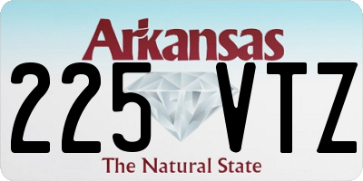 AR license plate 225VTZ