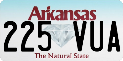 AR license plate 225VUA