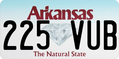 AR license plate 225VUB