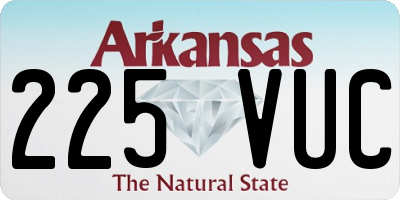 AR license plate 225VUC