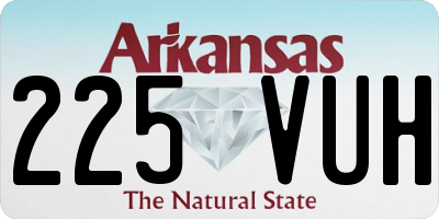 AR license plate 225VUH