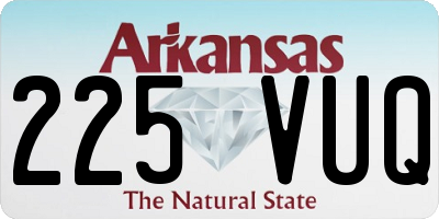 AR license plate 225VUQ