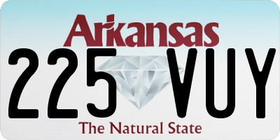 AR license plate 225VUY