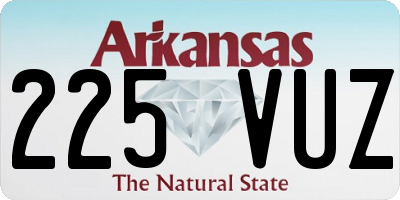 AR license plate 225VUZ
